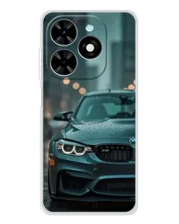 Чехол для TECNO Spark Go 2025 с картинкой «BMW в огнях города» Чехол для TECNO Spark Go 2025 с картинкой «BMW в огнях города»