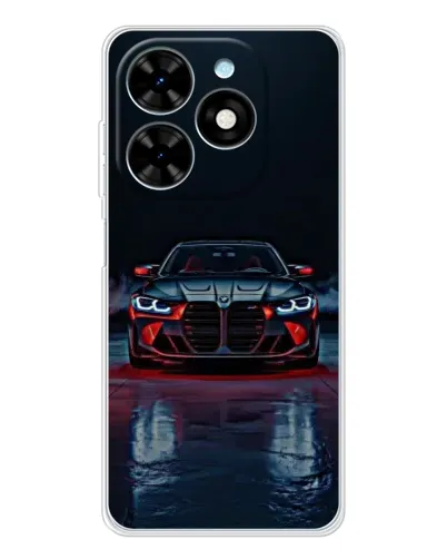 Чехол для TECNO Spark Go 2025 с картинкой «BMW на мокрой дороге» Чехол для TECNO Spark Go 2025 с картинкой «BMW на мокрой дороге»