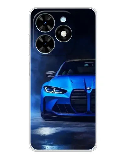 Чехол для TECNO Spark Go 2025 с картинкой «Голубая BMW M4» Чехол для TECNO Spark Go 2025 с картинкой «Голубая BMW M4»