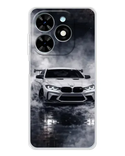 Чехол для TECNO Spark Go 2025 с картинкой «BMW сквозь туман» Чехол для TECNO Spark Go 2025 с картинкой «BMW сквозь туман»