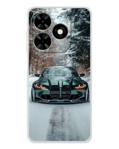Чехол для TECNO Spark Go 2025 с картинкой «BMW в зимнем лесу» Чехол для TECNO Spark Go 2025 с картинкой «BMW в зимнем лесу»