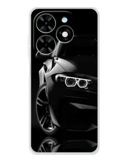 Чехол для TECNO Spark Go 2025 с картинкой «Черная BMW — профиль» Чехол для TECNO Spark Go 2025 с картинкой «Черная BMW — профиль»