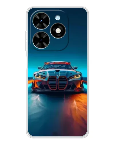 Чехол для TECNO Spark Go 2025 с картинкой «BMW — огни неона» Чехол для TECNO Spark Go 2025 с картинкой «BMW — огни неона»