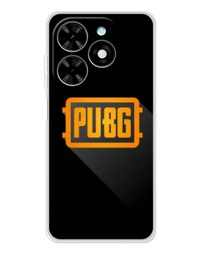 Чехол для TECNO Spark Go 2025 с картинкой «PUBG — рамка лого»