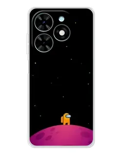 Чехол для TECNO Spark Go 2025 с картинкой «Одинокий герой на планете» Чехол для TECNO Spark Go 2025 с картинкой «Одинокий герой на планете»