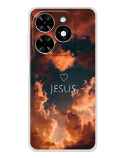 Чехол для TECNO Spark Go 2025 с картинкой «Сияние Имени Jesus» Чехол для TECNO Spark Go 2025 с картинкой «Сияние Имени Jesus»