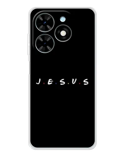Чехол для TECNO Spark Go 2025 с картинкой «Точки веры J.E.S.U.S.»