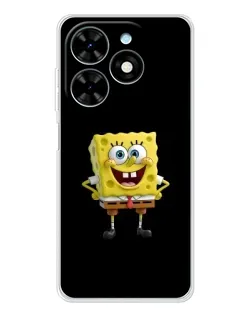 Чехол для TECNO Spark Go 2025 с картинкой «Классический Губка Боб»