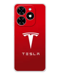 Чехол для TECNO Spark Go 2025 с картинкой «Tesla Red Classic»