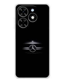 Чехол для TECNO Spark Go 2025 с картинкой «Mercedes — абстрактные линии»