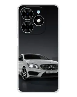 Чехол для TECNO Spark Go 2025 с картинкой «Mercedes AMG GT Silver»
