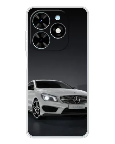 Чехол для TECNO Spark Go 2025 с картинкой «Mercedes AMG GT Silver»