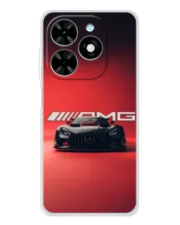 Чехол для TECNO Spark Go 2025 с картинкой «Mercedes AMG — красная линия»