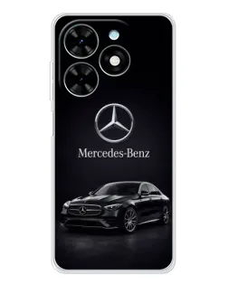 Чехол для TECNO Spark Go 2025 с картинкой «Mercedes — решетка радиатора»