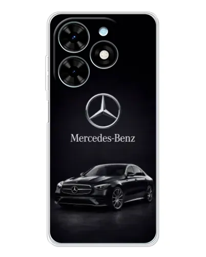 Чехол для TECNO Spark Go 2025 с картинкой «Mercedes — решетка радиатора»