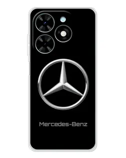 Чехол для TECNO Spark Go 2025 с картинкой «Mercedes Silver Logo»
