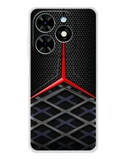 Чехол для TECNO Spark Go 2025 с картинкой «Mercedes Carbon Grid»