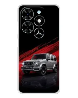 Чехол для TECNO Spark Go 2025 с картинкой «Mercedes G-Class красный»