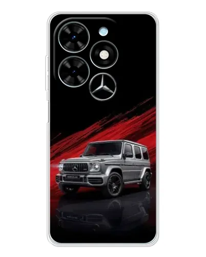 Чехол для TECNO Spark Go 2025 с картинкой «Mercedes G-Class красный»