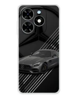 Чехол для TECNO Spark Go 2025 с картинкой «Mercedes AMG — графика»