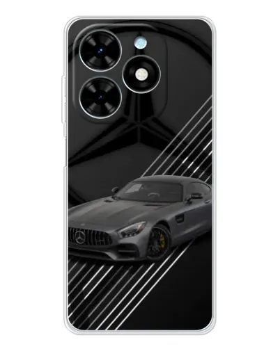 Чехол для TECNO Spark Go 2025 с картинкой «Mercedes AMG — графика»