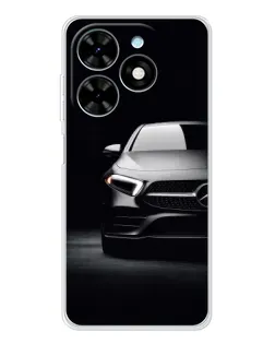 Чехол для TECNO Spark Go 2025 с картинкой «Свет фар Mercedes»