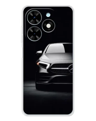 Чехол для TECNO Spark Go 2025 с картинкой «Свет фар Mercedes»