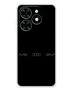 Чехол для TECNO Spark Go 2025 с картинкой «Audi — световой подпись»