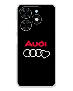 Чехол для TECNO Spark Go 2025 с картинкой «Логотип Audi Heart»
