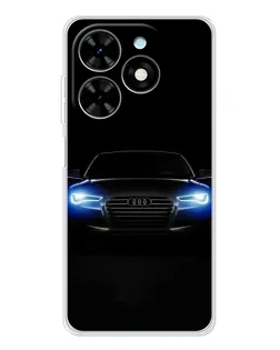 Чехол для TECNO Spark Go 2025 с картинкой «Audi в неоне»