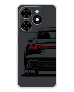 Чехол для TECNO Spark Go 2025 с картинкой «Задняя часть Audi — арт»