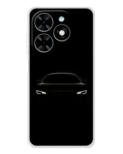 Чехол для TECNO Spark Go 2025 с картинкой «Взгляд Audi в темноте»