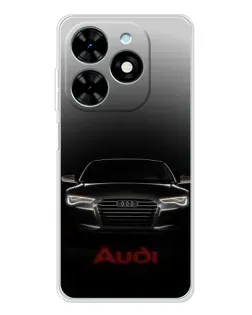 Чехол для TECNO Spark Go 2025 с картинкой «Audi — градиентный контур»
