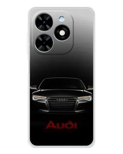 Чехол для TECNO Spark Go 2025 с картинкой «Audi — градиентный контур» Чехол для TECNO Spark Go 2025 с картинкой «Audi — градиентный контур»