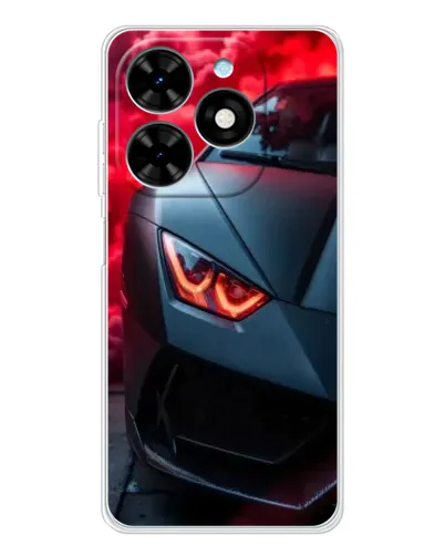 Чехол для TECNO Spark Go 2025 с картинкой «Lamborghini красное сияние»