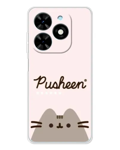 Чехол для TECNO Spark Go 2025 с картинкой «Pusheen логотип»