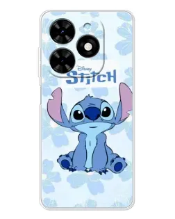 Чехол для TECNO Spark Go 2025 с картинкой «Stitch среди цветов» Чехол для TECNO Spark Go 2025 с картинкой «Stitch среди цветов»