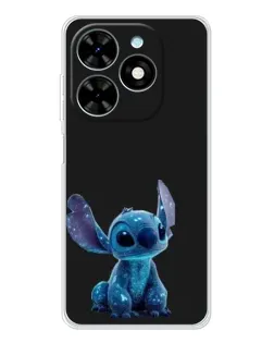Чехол для TECNO Spark Go 2025 с картинкой «Стич на черном» Чехол для TECNO Spark Go 2025 с картинкой «Стич на черном»