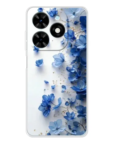 Чохол для TECNO Spark Go 2025 з картинкою «Блакитний квітковий каскад» Чохол для TECNO Spark Go 2025 з картинкою «Блакитний квітковий каскад»