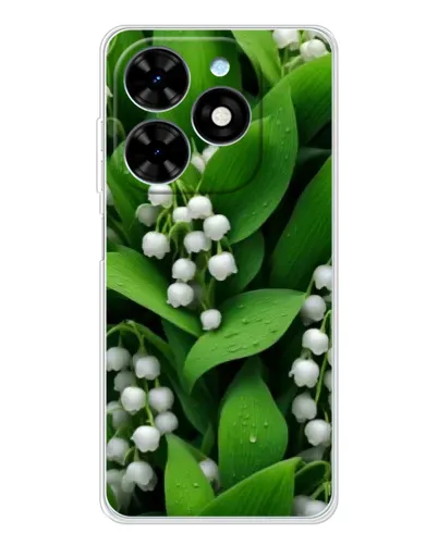 Чохол для TECNO Spark Go 2025 з картинкою «Конвалії в зелені» Чохол для TECNO Spark Go 2025 з картинкою «Конвалії в зелені»