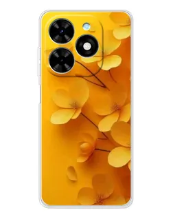 Чохол для TECNO Spark Go 2025 з картинкою «Золоті пелюстки» Чохол для TECNO Spark Go 2025 з картинкою «Золоті пелюстки»