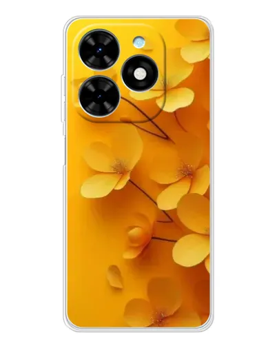 Чохол для TECNO Spark Go 2025 з картинкою «Золоті пелюстки» Чохол для TECNO Spark Go 2025 з картинкою «Золоті пелюстки»