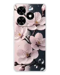 Чохол для TECNO Spark Go 2025 з картинкою «Ніжня сакура та краплі» Чохол для TECNO Spark Go 2025 з картинкою «Ніжня сакура та краплі»