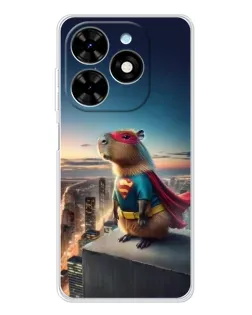 Чехол для TECNO Spark Go 2025 с картинкой «Капи-мен супергерой»