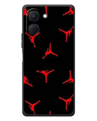 Чехол для TECNO Spark Go 3 с картинкой «Jordan Red Pattern»