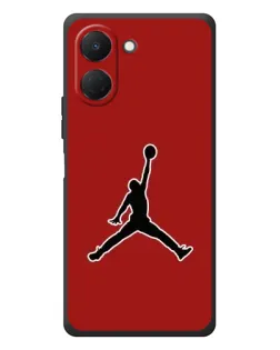 Чехол для TECNO Spark Go 3 с картинкой «Jordan Red Back»