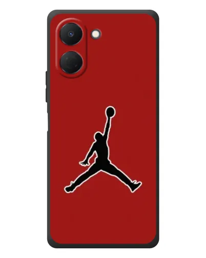 Чехол для TECNO Spark Go 3 с картинкой «Jordan Red Back»