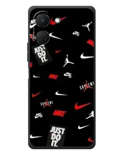 Чехол для TECNO Spark Go 3 с картинкой «Nike Mix Pattern»