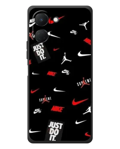 Чехол для TECNO Spark Go 3 с картинкой «Nike Mix Pattern»