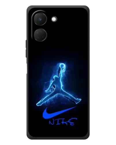 Чехол для TECNO Spark Go 3 с картинкой «Jordan Neon Blue»